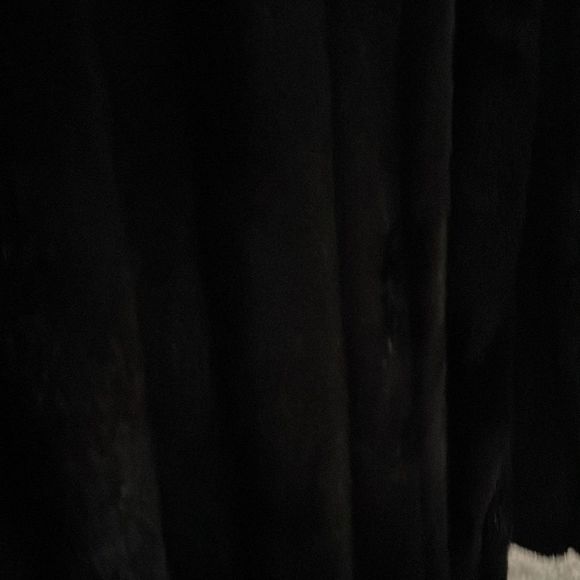 GET READY FOR WINTER ❄️ Intrigue black vintage faux channel mink midi coat. - Picture 6 of 7